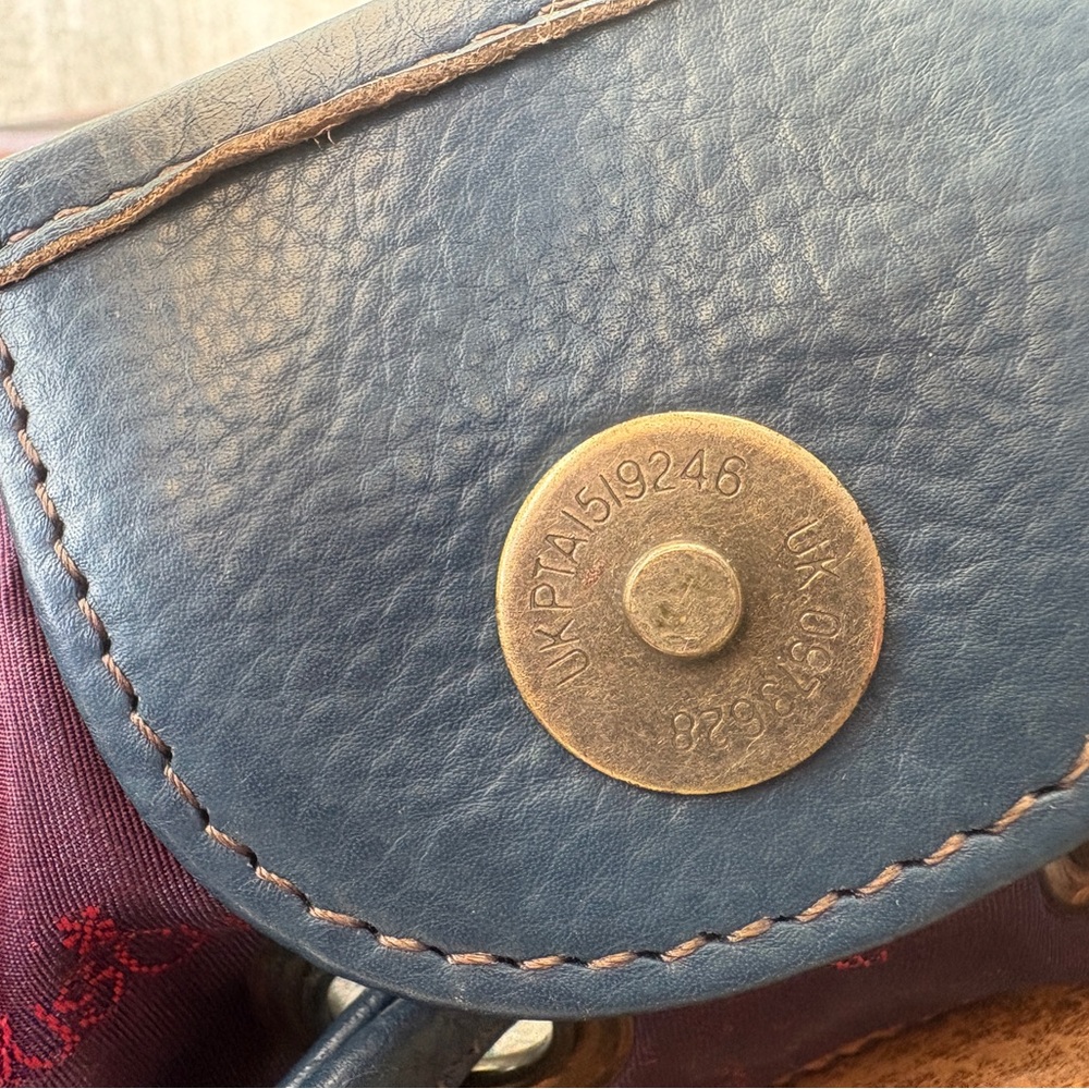 EUC, Anuschka Peacock Butterfly Multicolor Hand-Painted Shoulder Bag - Picture 15 of 15